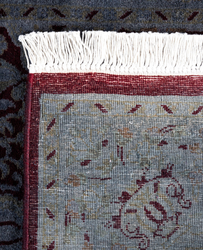 Overdyed One-of-a-Kind Hand-Knotted Area Rug Gray, 2' 6" x 9' 3"