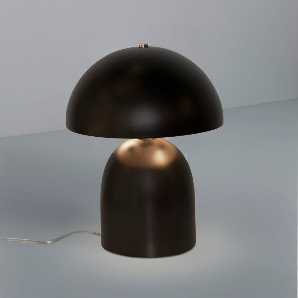 Short Kava Table Lamp, Carbon Matte Black
