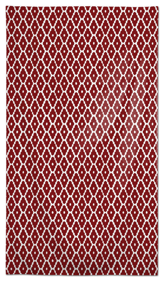Red Zig Zags 58 x 102 Outdoor Tablecloth