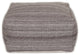 Stone Gray and Brown Pouf
