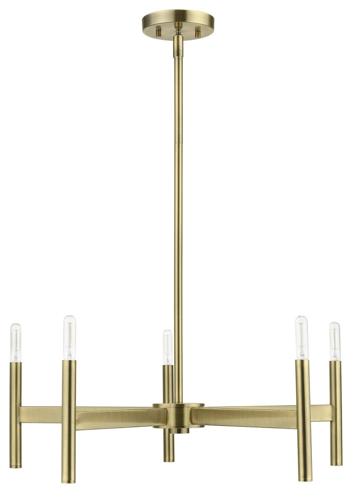 Livex Lighting Antique Brass 5-Light Chandelier