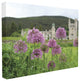 Royal Castle Purple Flowers Photograph Canvas Wall Art, 24"x30"