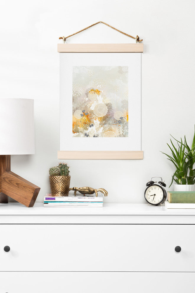 Deny Designs Iveta Abolina White Velvet Art Print