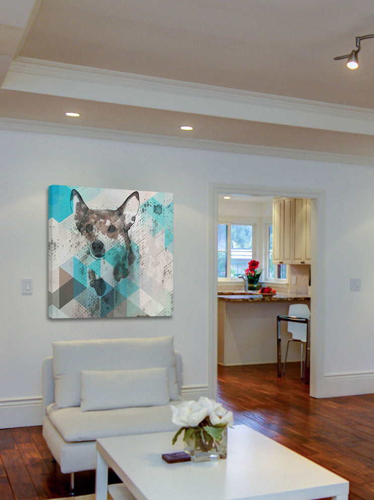 "Dog Walker" Painting Print on Canvas by Irena Orlov