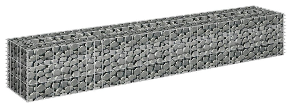 vidaXL Gabion Raised Bed Galvanized Steel 70.9"x11.8"x11.8"