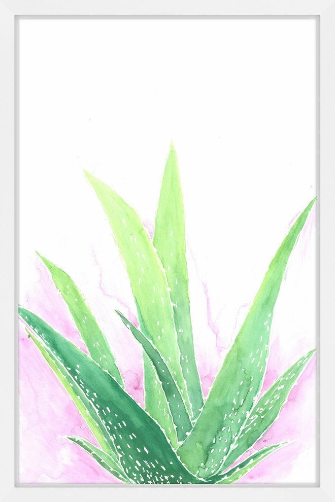 "Agave" Framed Painting Print, 12"x18"