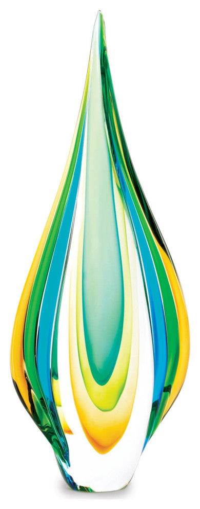 Cool Flame Art Glass Statue