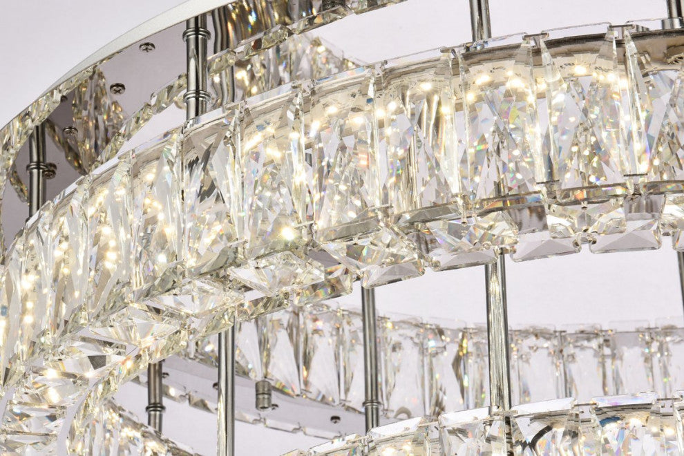 Modern Chrome 2-Light Flush Mount