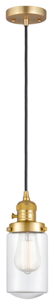 INNOVATIONS 201CSW-SG-G312-LED 1-Light Mini Pendant Satin Gold