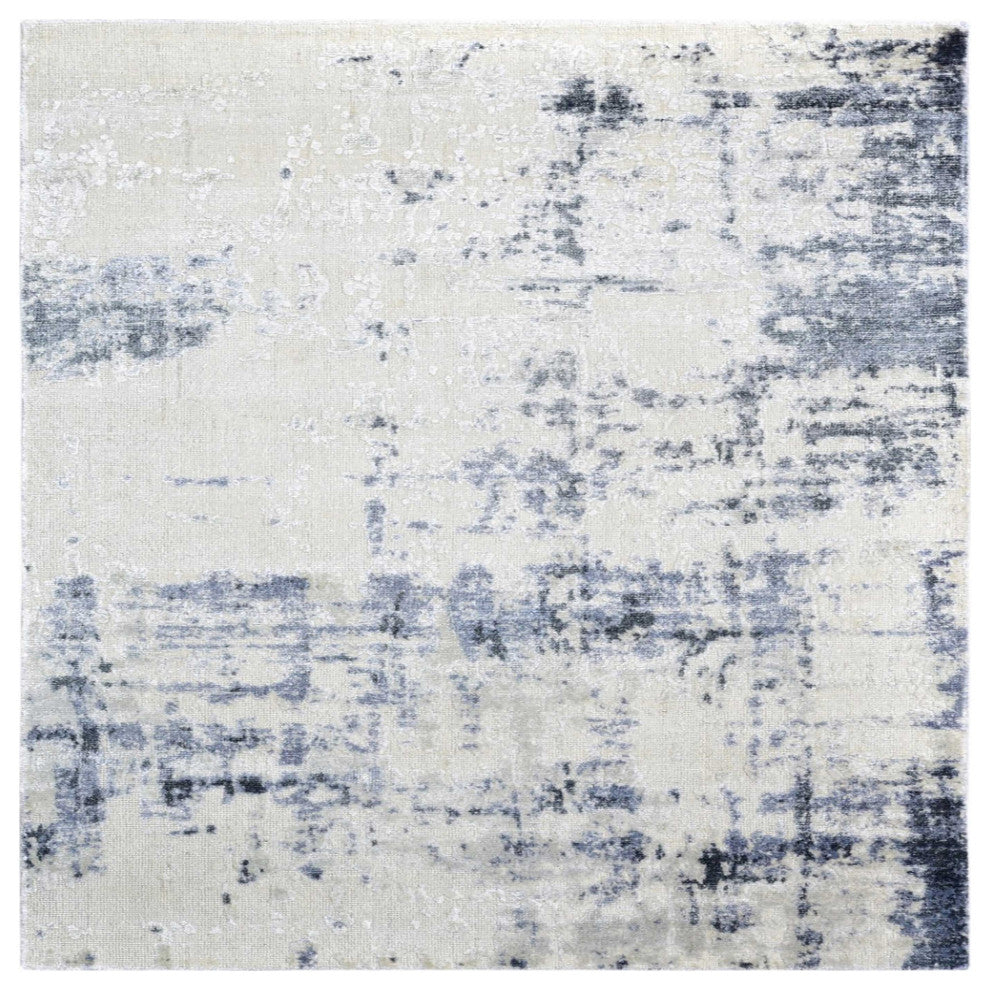 Ahgly Company Indoor Square Mid-Century Modern Area Rugs, 5' Square
