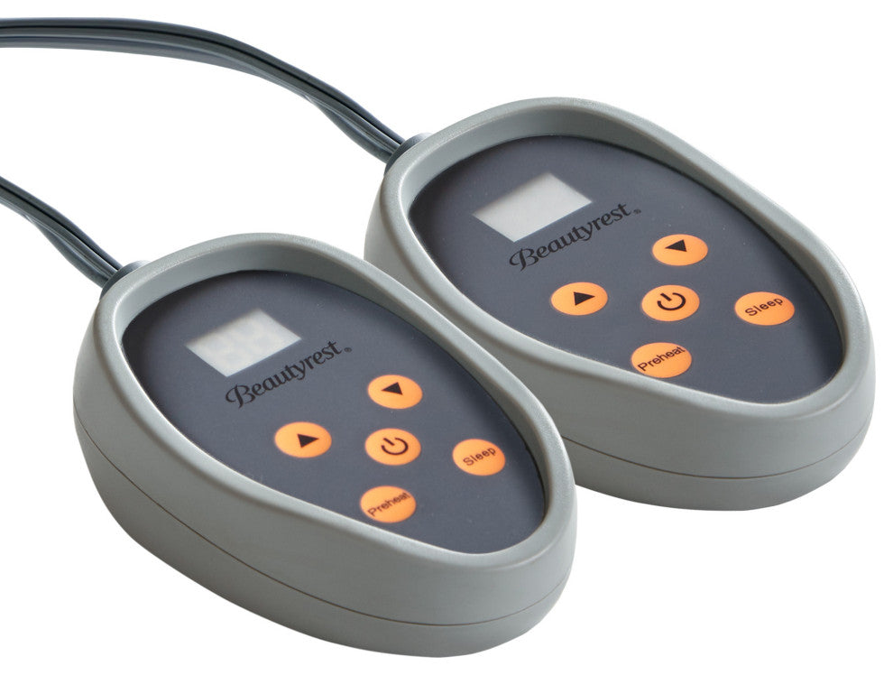 Beautyrest Solid Microlight Heated Blanket, Blue, Queen