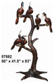 Toucans Perched on a Branch, 83" Design Sculpture