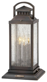 Hinkley Revere Medium Pier Mount Lantern 12V, Blackened Brass