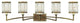 Grammercy Bath Light, Hand Painted Palacial Bronze