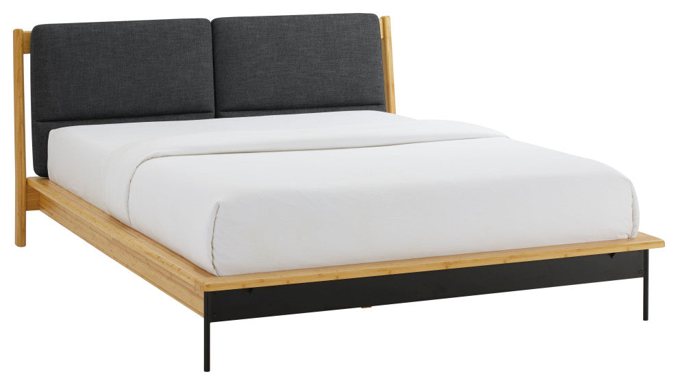 Santa Cruz Platform Bed With Fabric, King