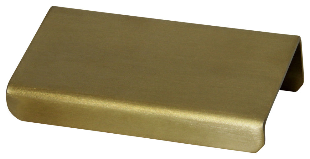 RCH Modern Stainless Steel Finger Edge Pull, Various Finishes, Brushed Gold, 2 4