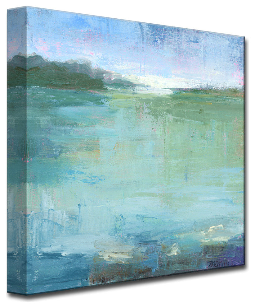 Watery' Ready2HangArt Canvas by Leslie Owens, 12"x12"