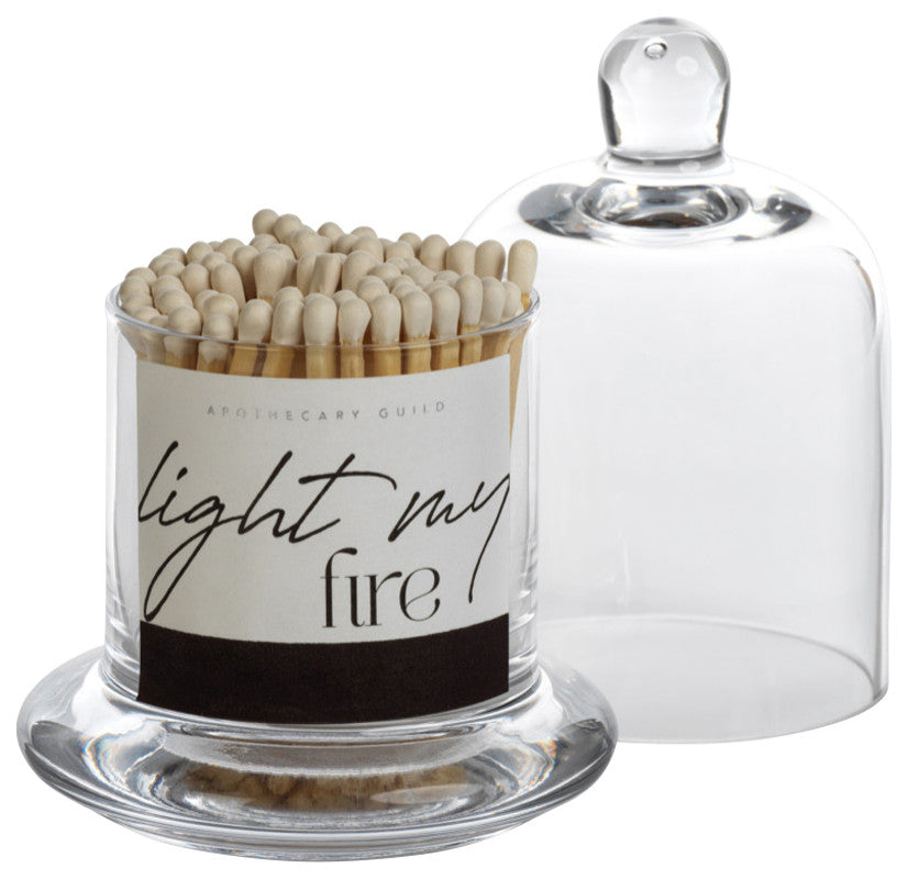 Light my Fire 150 Pack Safety Matches, Glass Dome Jar, White