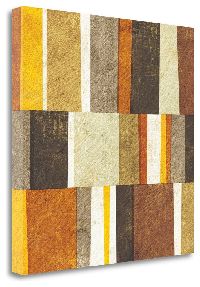 "Neutral And Spice Abstract" By Michael Mullan, Giclee on Gallery Wrap Canvas