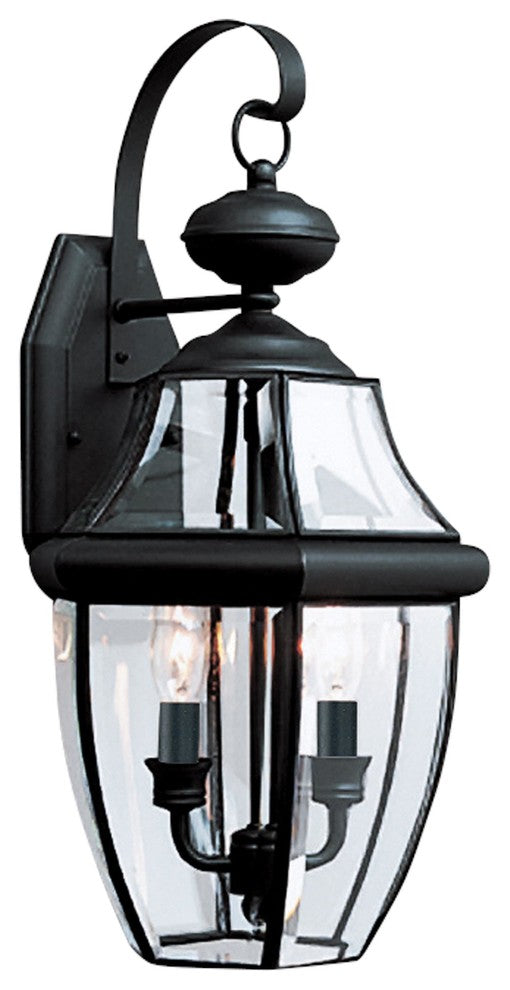 Generation Lighting Lighting 2-Light Outdoor Lantern, Black