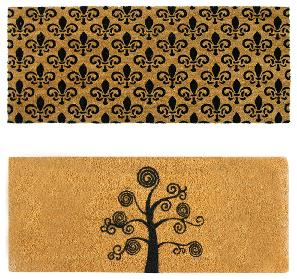 Rubber-Cal Country "Oversized" Front Door Mat Kit - 24" x 57" - 2 Door Mats