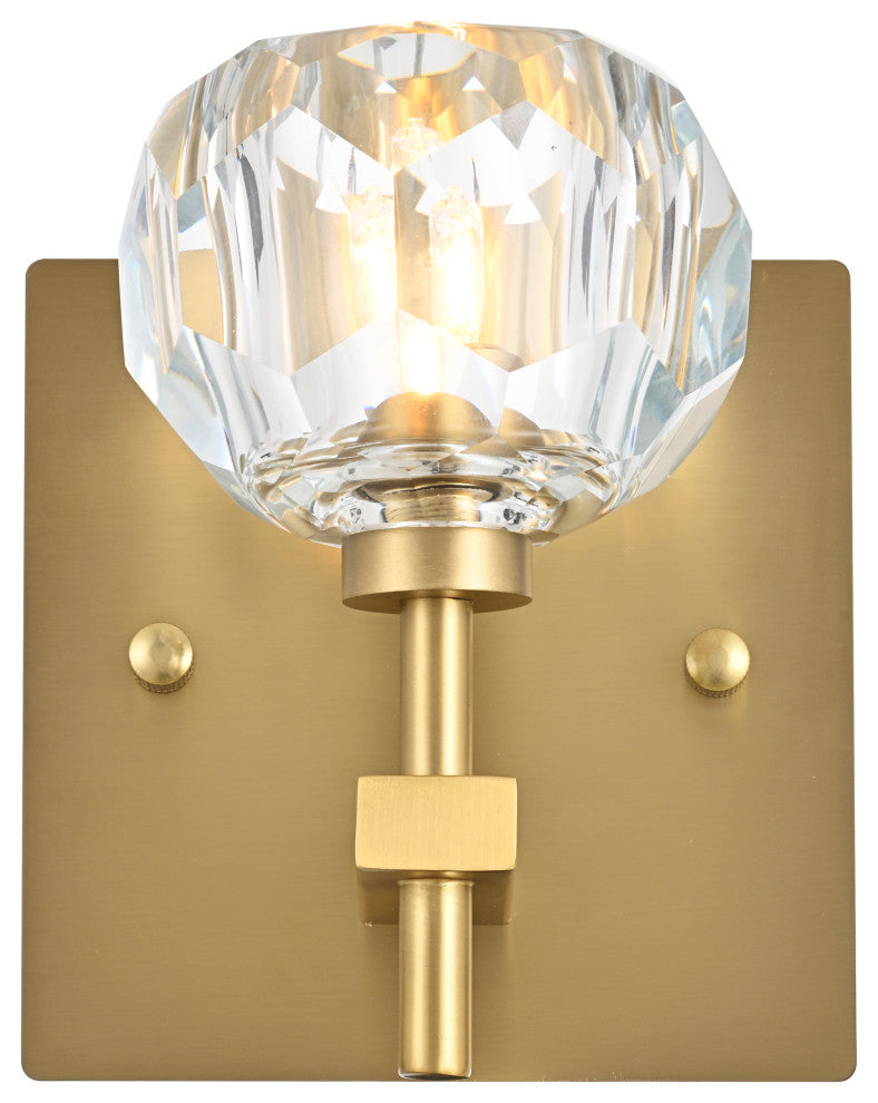 1 Light Wall Sconce, Gold