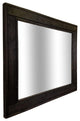 Herringbone Stained Vanity Mirror, Ebony, 30"x36", Vertical