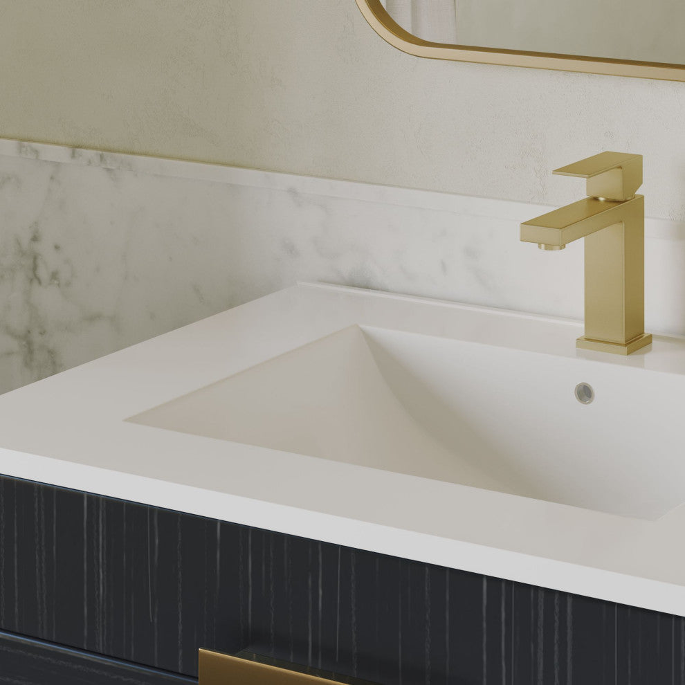 The Lancado Bathroom Vanity, Dawn Gray, 24", Single Sink, Freestanding