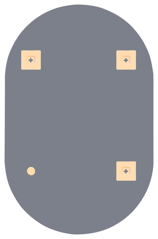 CHLOE's Reflection Verical/Horizontal Hanging Round Frameless Wall Mirror