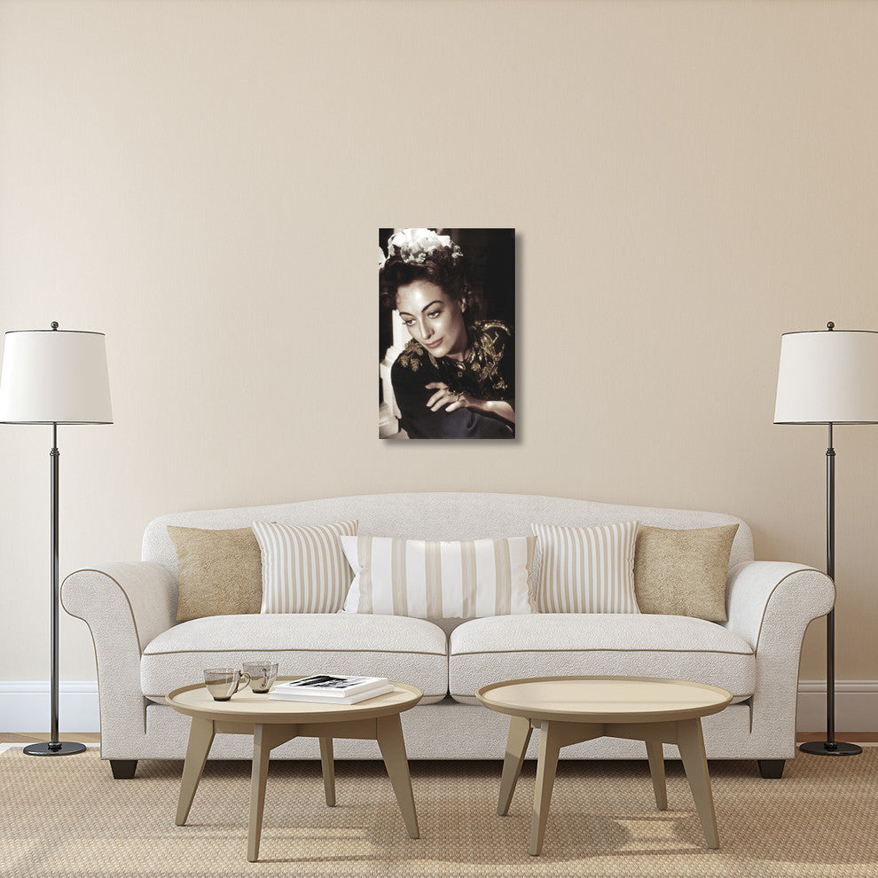 "Joan Crawford" Stretched Canvas Giclee by Hollywood Photo Archive, 23x36"