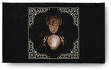 All Seeing Psychic Halloween Design Chenille Area Rug, Ivory, 3'x5'