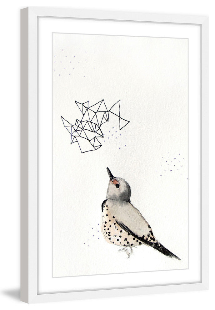 Marmont Hill, "Northern Flicker" by Christine Lindstrom Framed Painting, 30x45