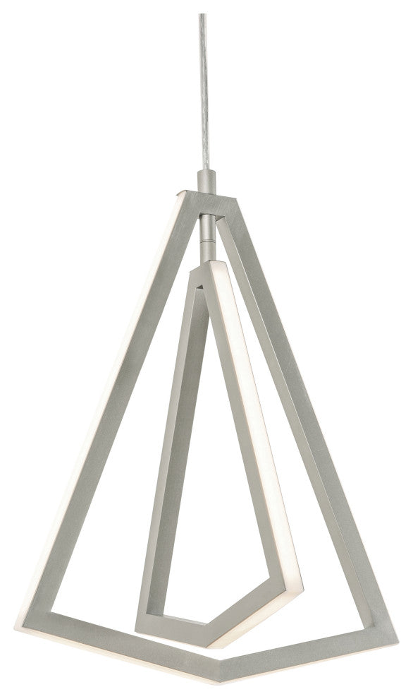 Gianna 15" Pendant, Satin Nickel