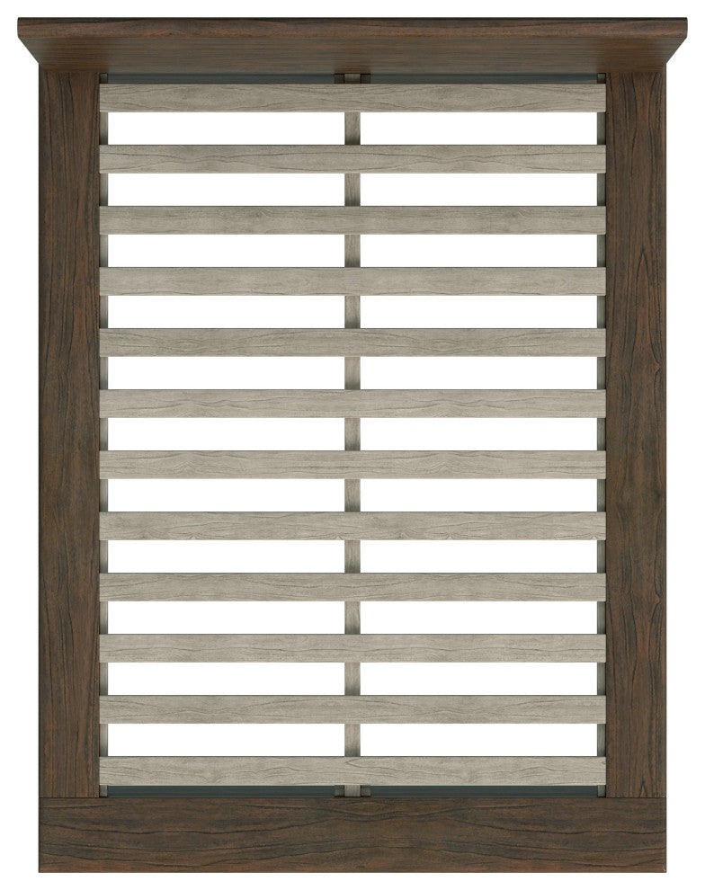 Halmstad Wood Panel Bed, Walnut, Queen