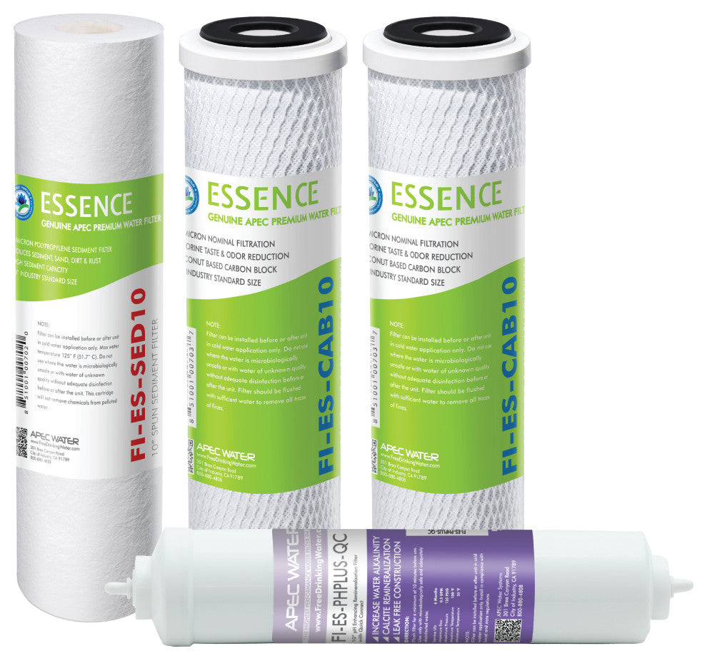 APEC Pre-Filter Set for Essence pH+ RO System ROES-PH75 (Stage 1-3 and 6)