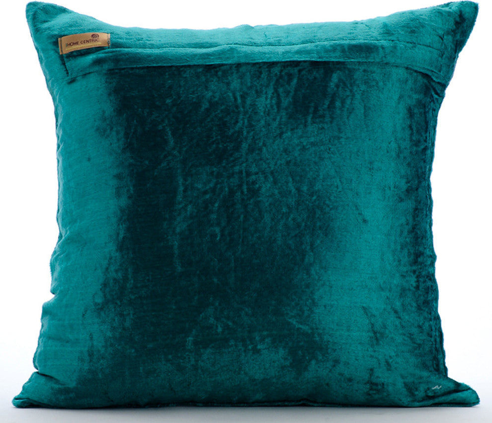 Green Decorative Throw Pillow Covers 22"x22" Velvet Cushion Cover - Royal Duke