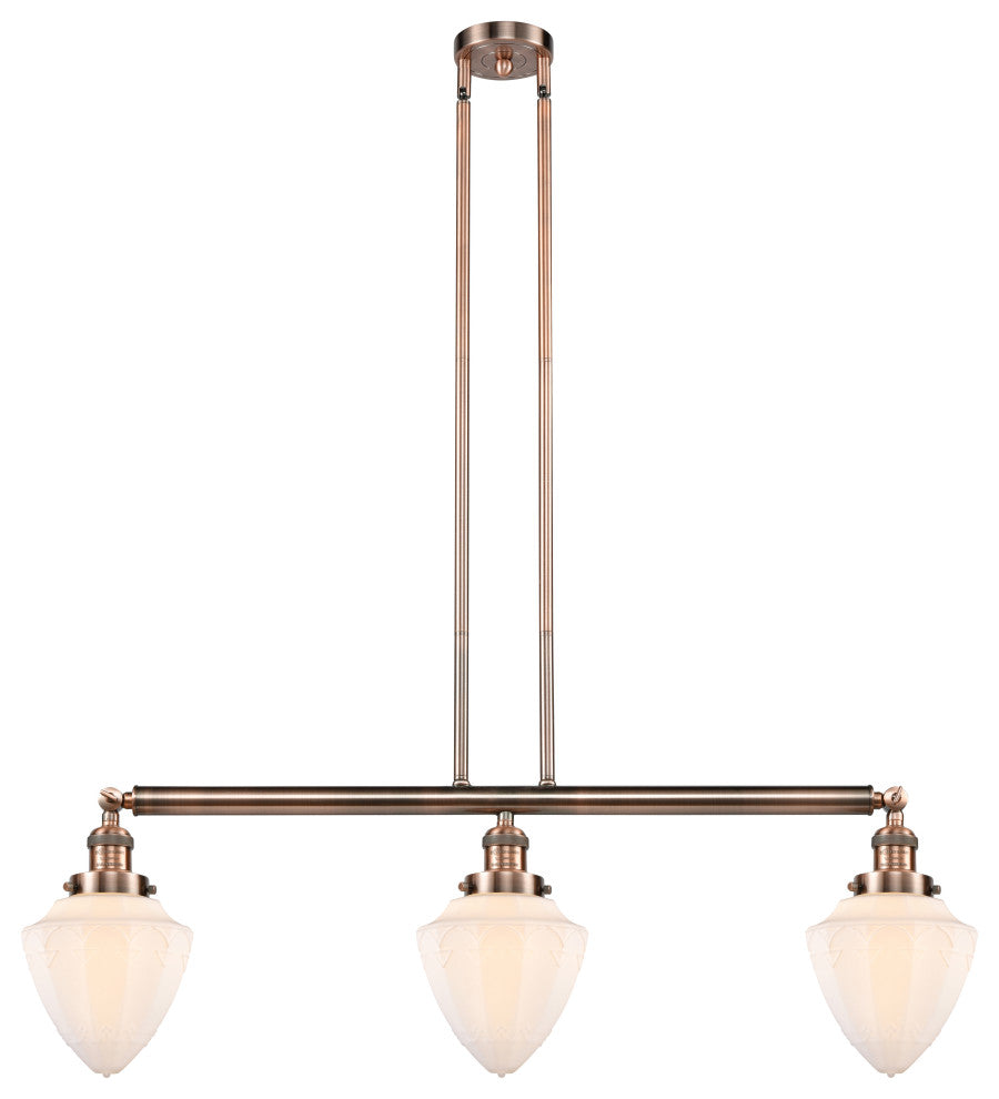 Innovations 213-AC-G661-7 3 Light Island Light, Antique Copper
