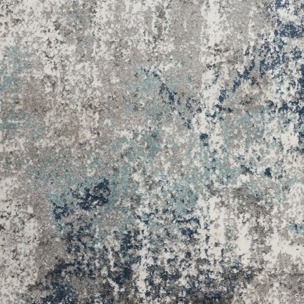 Yasmin Deva Area Rug, Blue, 9' x 13', Abstract