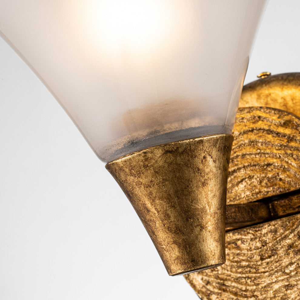 Jack 2 Light Bath Bar in Aged Brass