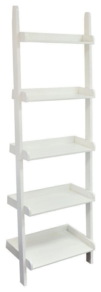 White Leaning Ladder Shelf