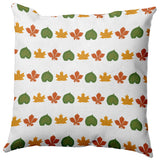 Leaf Stripe Accent Pillow, Scallion, 18"x18"