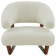 Safavieh Couture Jasmina Wooden Legs Accent Chair