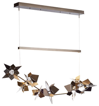 Belladonna LED Pendant, Dark Smoke With Soft Gold Accent