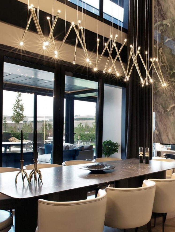 MIRODEMIÂ® Villars-sur-Var Gold/Chrome/Black Kitchen Lighting, 6 Lights