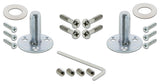 Double Craftsman Plate With Waldorf Knob, Satin Nickel