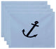 Polyester Decorative Placement, Anchor, Set of 4