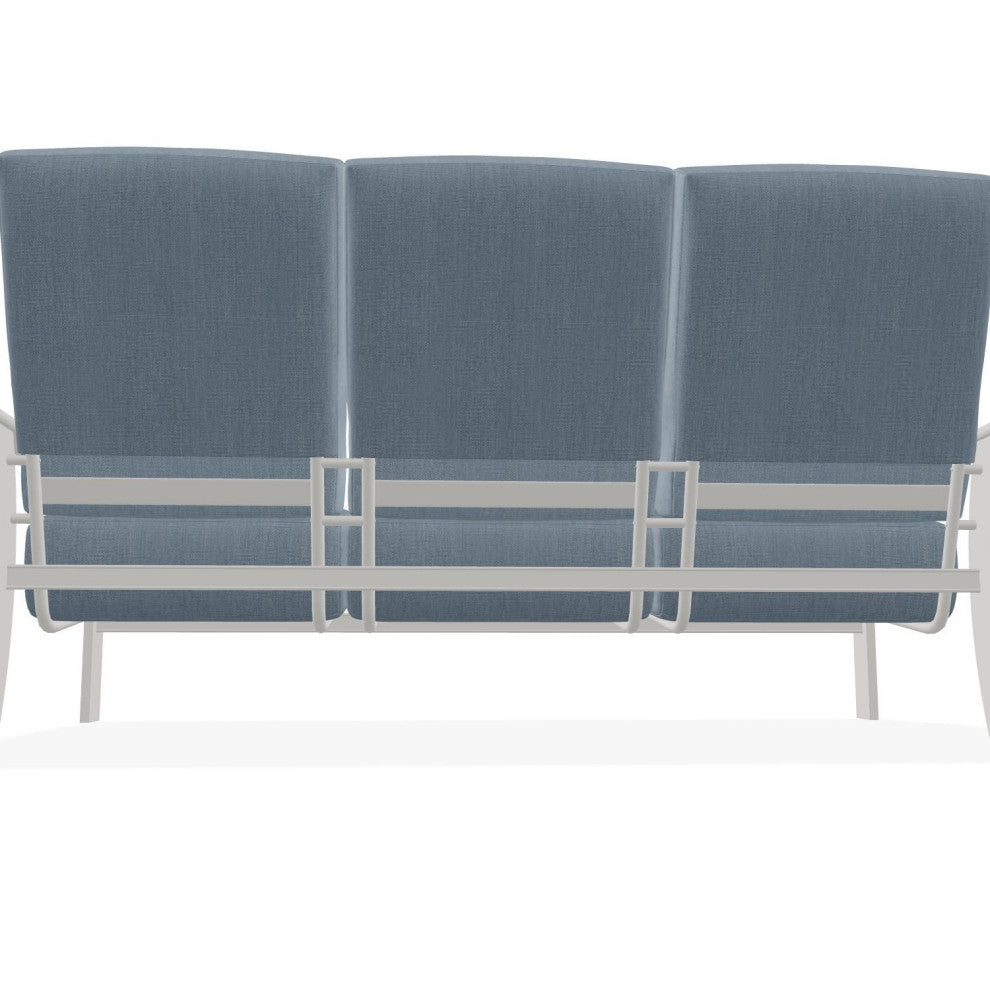 St. Catherine Deep Seat 3-Seat Outdoor Sofa, Canvas Haze/Snow