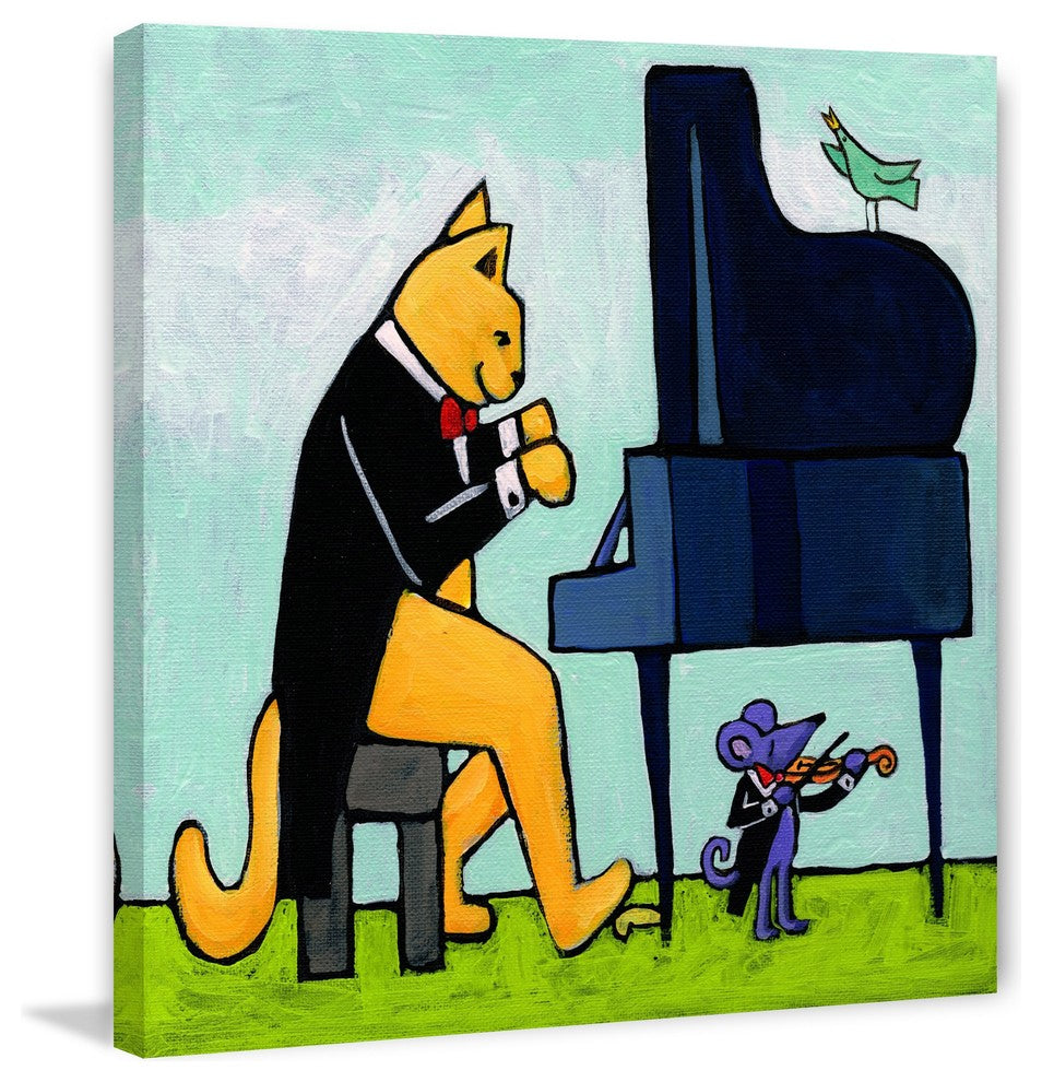 Marmont Hill, "Bluebird Concerto" by Janet Nelson Print on Wrapped Canvas, 40x40