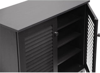 Coolidge Espresso Shoe-Storage Cabinet