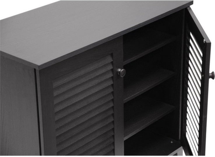 Coolidge Espresso Shoe-Storage Cabinet